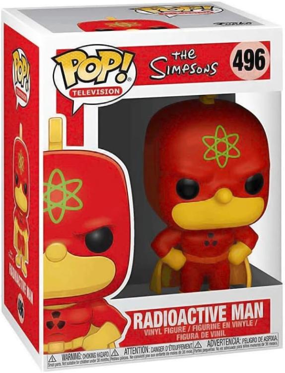 Funko Pop ! Television The Simpsons - (496) Radioactive Man Vinyl Figure 9Cm