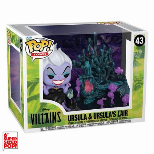 Funko Pop ! Town - Disney Villains (43) Ursula & Ursula'S Lair Vinyl Figure 15Cm