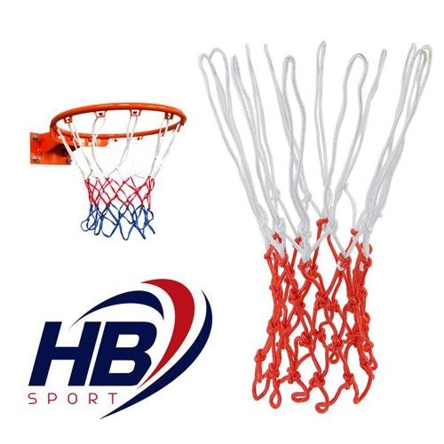 Rete Per Canestro Da Basket Nylon Regolamentare Ø 45Cm/46Cm/48Cm 18" Bicolore