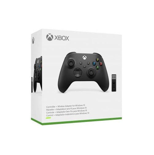 Xbox Serie X/S Controller Wireless Black + Wireless Adapter (Win10) Pc Xbox One