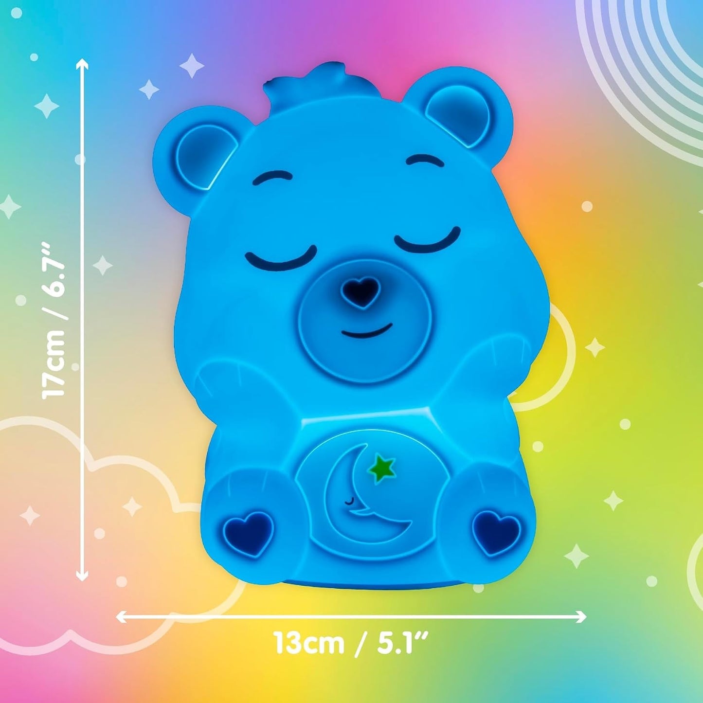 PALADONE Squishy Glo: Lampada Care Bears (Orsetti del Cuore) - Bedtime Bear - Lampada Silicone soft