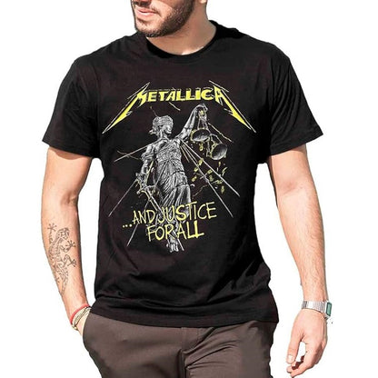 PROBITY - T-Shirt Metallica - And Justice for All – Maglietta Rock Ufficiale Band Heavy Metal – Maglia (Tg. M)