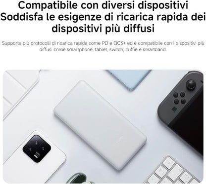 Xiaomi Power Bank 22.5w 10000mah Fast Charge Bianco Bhr9350gl Portatile