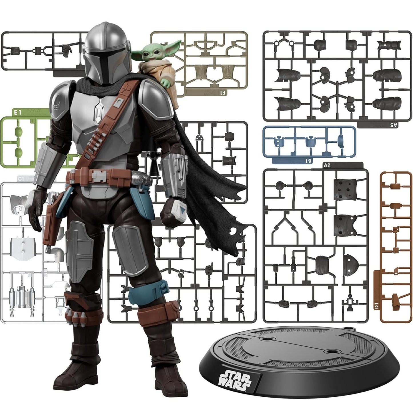 Blokees Star Wars - Champion Class 05 - Mandalorian and Grogu (DIN Djarin & Grogu) - Model Kit - Action Figure 75805