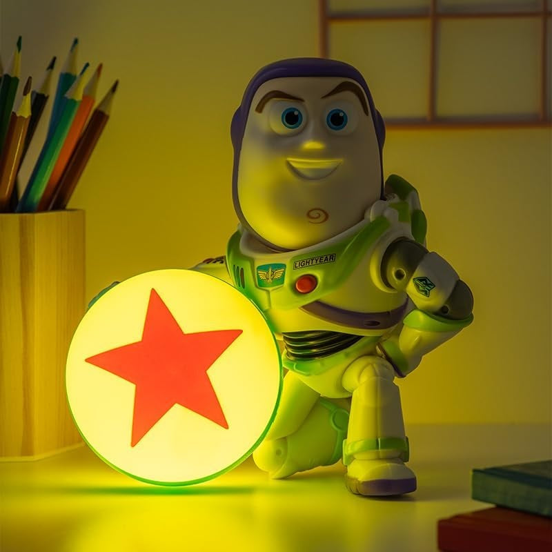 PALADONE Glo Buddies: Disney Pixar Toy Story (Buzz Lightyear) - Lampada da scrivania - Statuetta 3D
