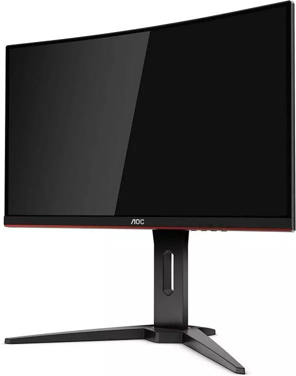 Monitor Aoc Gaming 24" Full Hd Curved Led 144hz C24g1 Hdmi Fhd Nero Rosso