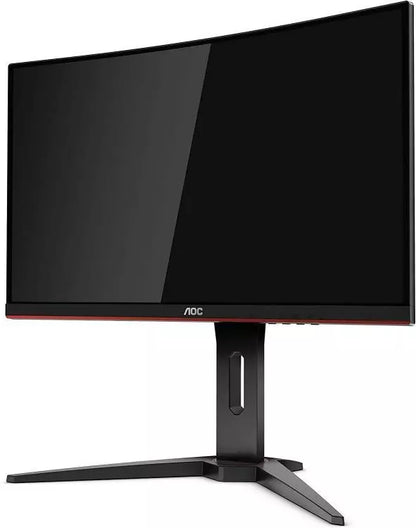 Monitor Aoc Gaming 24" Full Hd Curved Led 144hz C24g1 Hdmi Fhd Nero Rosso