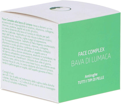 Crema Viso Face Complex Antirughe Bava Di Lumaca Per Tutti Tipi Di Pelle E Rughe