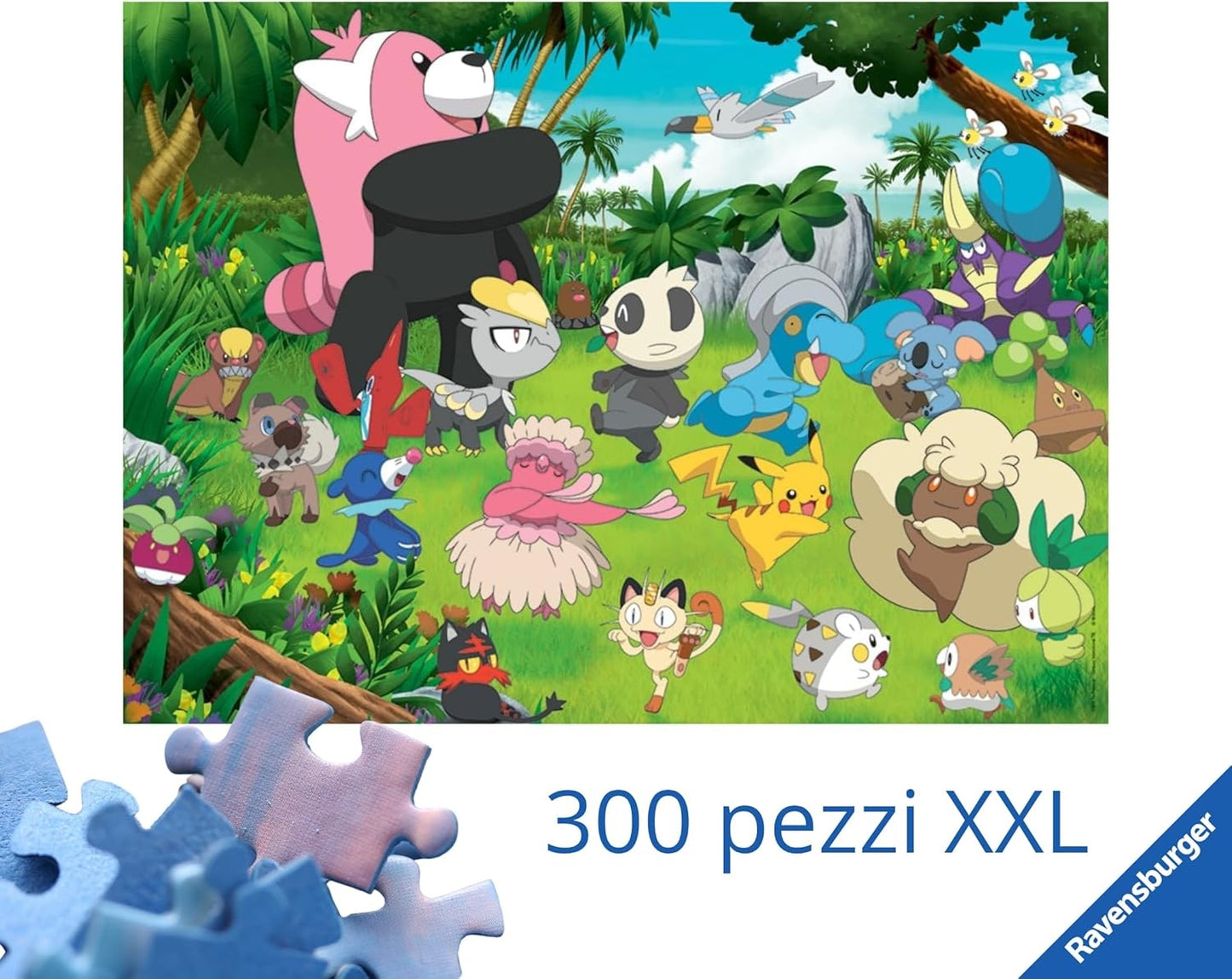Ravensburger - Puzzle 300 Pezzi Pokemon XXL  49x36 cm