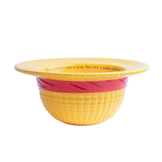 Ciotola Cucina One Piece 3D - Insalatiera Ceramica a Forma di Cappello di Luffy, Bowl Colazione 500ml | Gadget, Tazza Grande per cereali in ceramica, per snack – ufficiale Manga Anime 20 x 8,7 cm