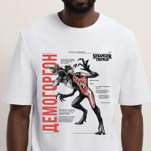 Difuzed - T-Shirt Stranger Things - Maglietta Anatomy of a Demogorgon Stranger Things - Maglia (Tg. XL)