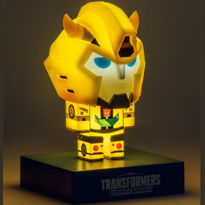 PALADONE Icons: Mini lampada Transformers EarthSpark 001 (Bumblebee) - Lampada LED Statuetta 3D