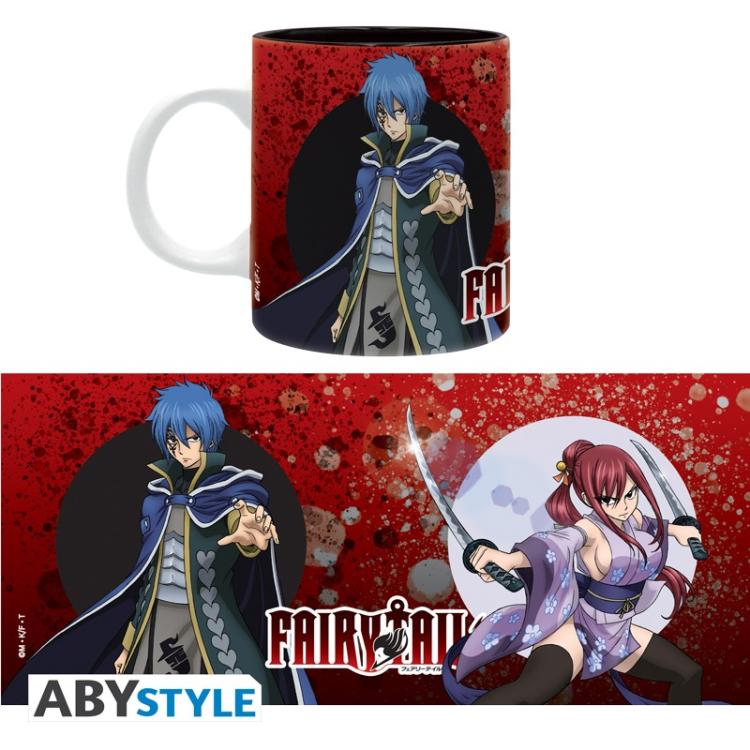 Abystyle - Tazza FAIRY TAIL (Erza e Jellal) Logo Mug Bicchiere in Ceramica 320ml