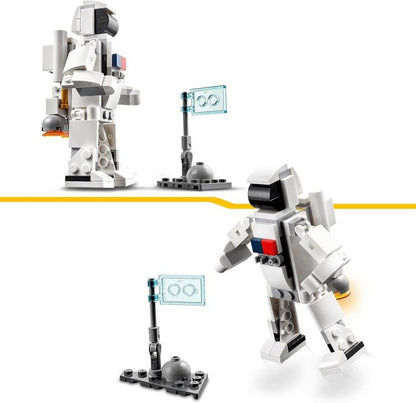 Lego - Creator - Set 31134 (3 In 1 Astronauta, Astronave Giocattolo) 144Pz 9+