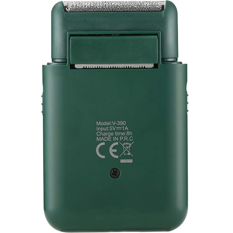 Vgr V-390 Rasoio Da Barba Elettrico Ricaricabile Professionale 2 Lame +Accessori