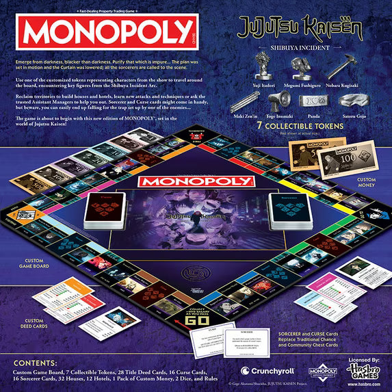 Monopoly Jujutsu Kaisen: Shibuya incident (Winning Moves) Edition Gioco da Tavolo - Versione italiana da Collezione