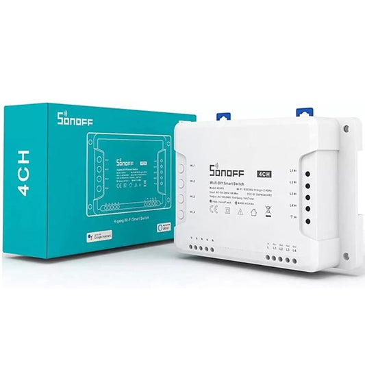 Sonoff 4Ch R3 4 Canali Relè Domotica Wifi Switch Interruttore Alexa Google Timer