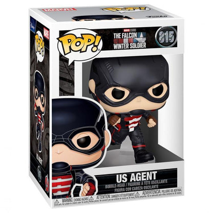 Funko Pop The Falcon And Winter Soldier 815 Us Agent Vinyl Action Figure Statua