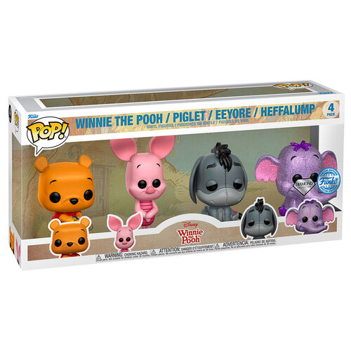 Funko Pop ! Disney (4 Pack) Winnie The Pooh/Piglet/Eeyoret/Heffalump Diamond