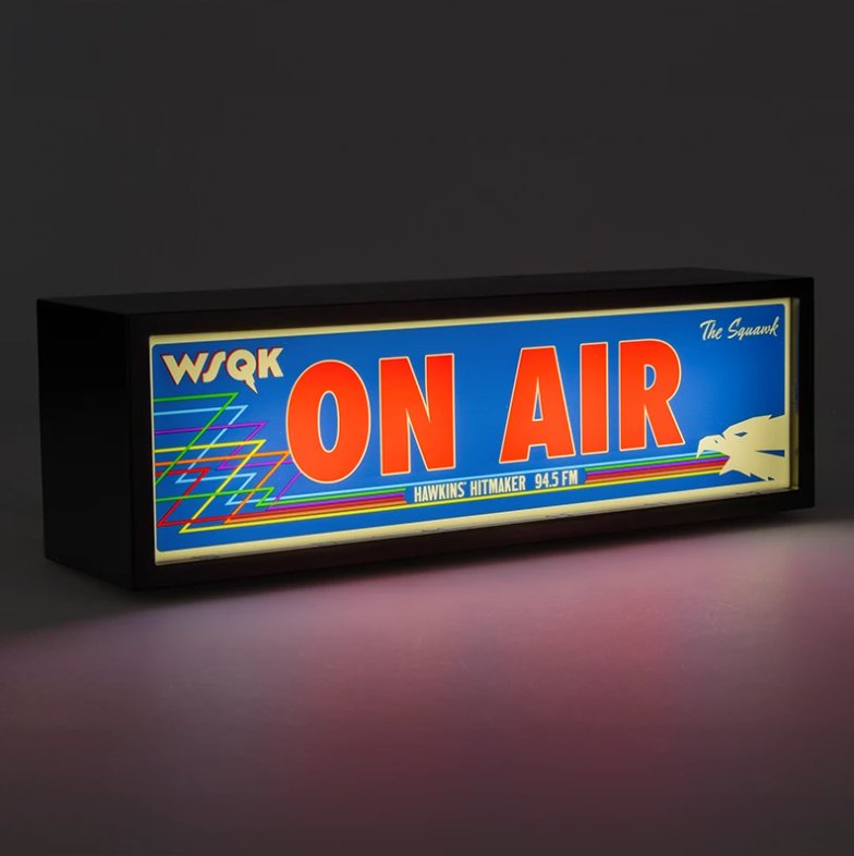 Paladone Lampada Stranger Things 5 WSQK On Air (10 cm) Radio Light Led