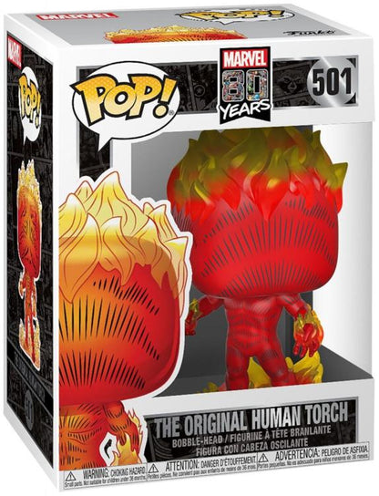 Funko Pop! Marvel 80Years (501) The Original Human Torch Vinyl Figure 9Cm