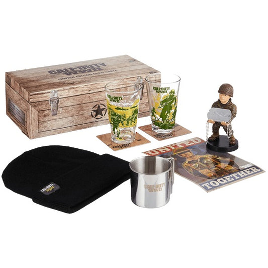 CALL OF DUTY WWII LIMITED EDITION GEAR CRATE COD GADGET BIG BOX CAPPELLO TAZZE