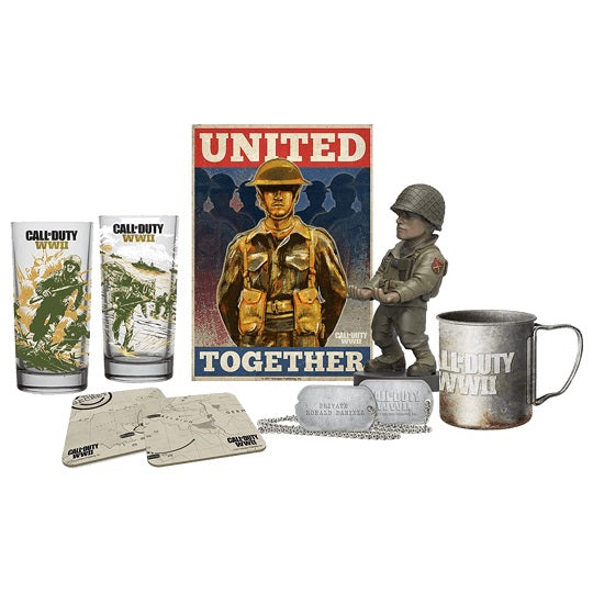 CALL OF DUTY WWII LIMITED EDITION GEAR CRATE COD GADGET BIG BOX CAPPELLO TAZZE