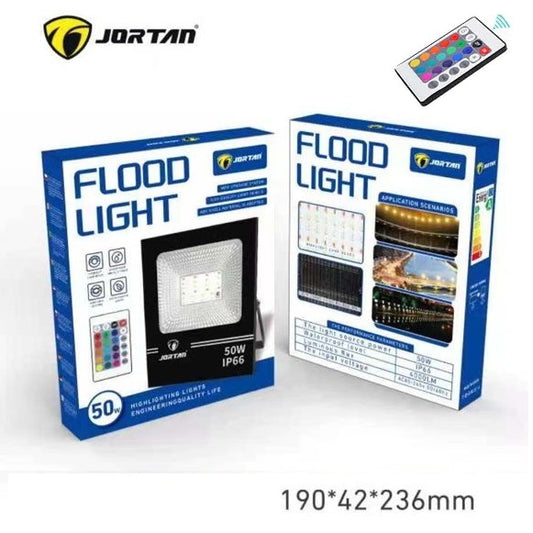 Faro Faretto Rgb Proiettore Led Multicolore Ip66 Esterno Interno Telecomando 50W