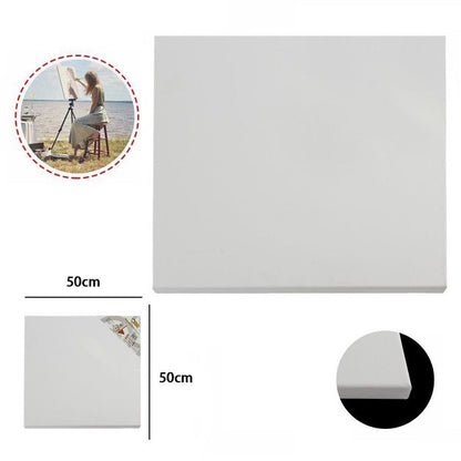 Tela Pittura Tele Per Dipingere Telaio In Legno Telati Cotone Grana Fine 50X50Cm