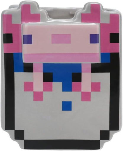 Paladone Minecraft Axolotl Shaped Tazza da Caffè in Ceramica Mug 400ml