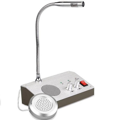 Interfono Per Sportelli Microfono Vivavoce Base Altoparlante 2 Vie Cassa 9 Volt