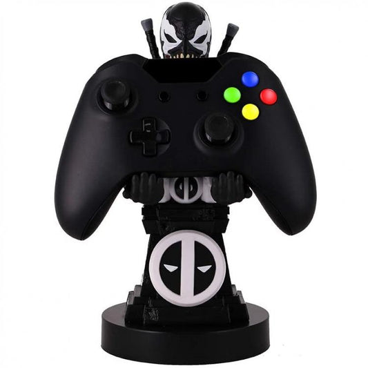 Cable Guys - (Deadpool Back Black) Marvel Statuetta Stand Smartphone Controller