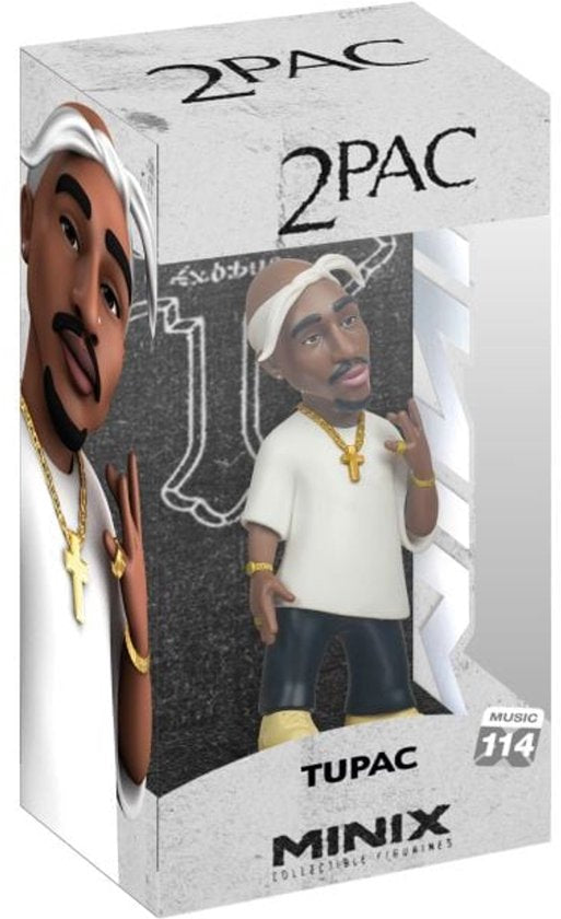 Minix Rap (Music 114) Tupac Shakur W/ Bandana Figure 2Pac 10cm