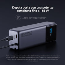 Xiaomi Xiaomi Power Bank 10000 MAh 165W Ricarica Rapida 3 porte USB-C 120W Portatile
