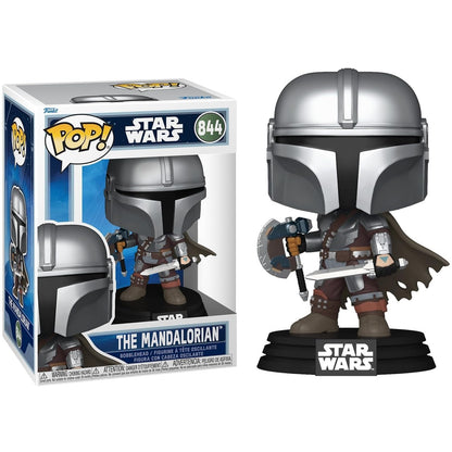 Funko Pop! Star Wars (844) The Mandalorian (Dual Wield) - Bobblehead Vinyl Figure 9cm
