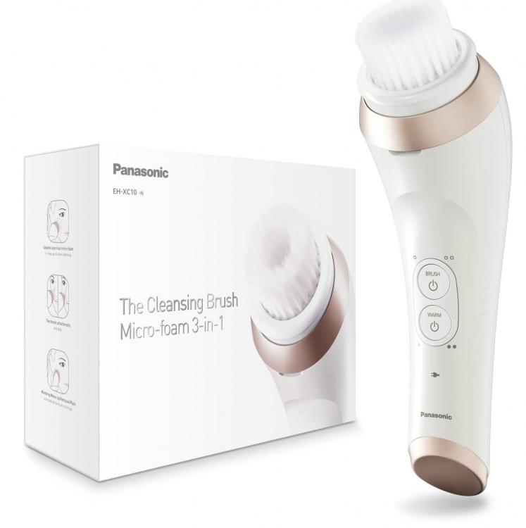 Panasonic Spazzola Detergente Pulizia Viso Con Micro-Schiuma 3In1 Bianco Eh-Xc10
