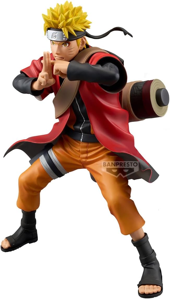 Banpresto Grandista Naruto Shippuden: Naruto Uzumaki (Sage Mode) Statua Da Collezione - Figure 22cm PVC
