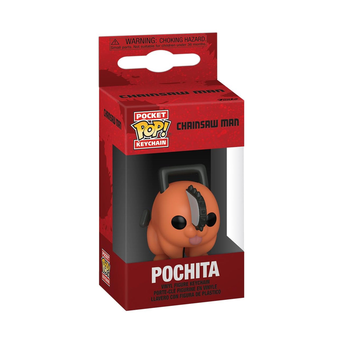 Funko Pop! Pocket Keychain: Chainsaw Man (Pochita) Mini Figure, Portachiavi da Collezione, 4cm