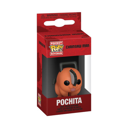 Funko Pop! Pocket Keychain: Chainsaw Man (Pochita) Mini Figure, Portachiavi da Collezione, 4cm