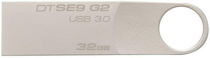 Kingston Pendrive 32Gb Dtse9G2/32Gb Usb 3.0 Metal Unita' Flash Chiavetta Argento