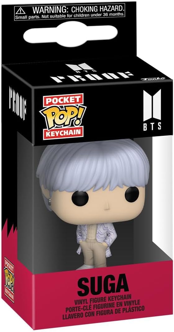 Funko Pocket Pop! Keychain: BTS (Album Proof) Suga - Mini Figure 4cm