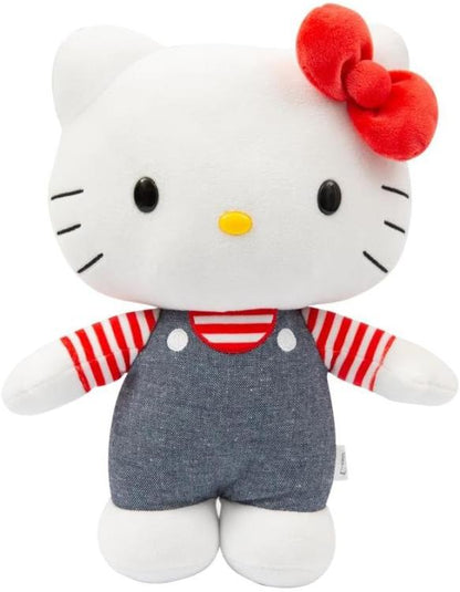 Peluche Hello Kitty Tutina Jeans Blu 30Cm Pupazzo Morbido Da Collezione Plh1077