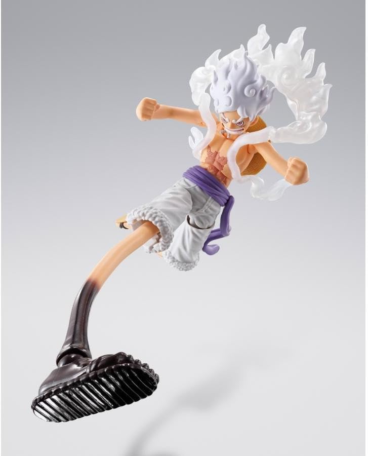 Bandai S.H. Figuarts: One Piece Monkey D. Luffy Gear 5 - Figure Articolata 16cm