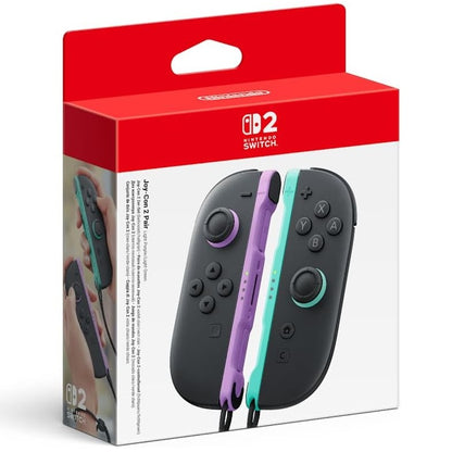 Nintendo Switch 2 -Set 2 Joy-Con Controller Viola/Verde Pad Nuovo NSW2