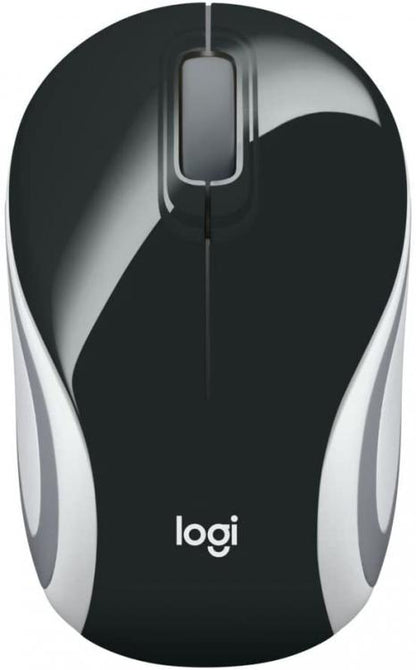 Logitech Mouse Ottico Wireless M187 Nero 3 Pulsanti Ambidestro Pc Mac Laptop