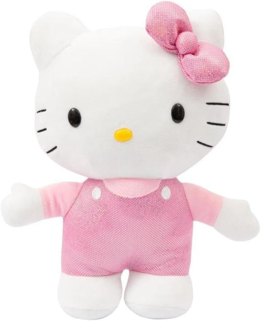 Peluche Hello Kitty Vestitino Raso Rosa 30Cm Pupazzo Morbido Collezione Plh1075