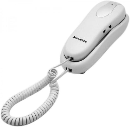 Majestic Max 250 Telefono Fisso A Muro Hotel Casa Parete Anziani Tasti Grandi-Wh