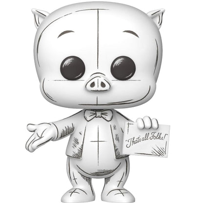 Funko Pop ! Looney Tunes (2012) Porky Pig (Sketch) Vinyl Figure 9Cm Statuetta Schizzo