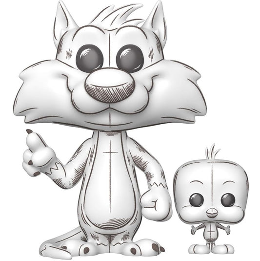 Funko Pop ! Looney Tunes (2013) Sylvester & Tweety (Sketch) Vinyl Figure 9Cm Statuetta Schizzo