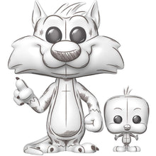 Funko Pop ! Looney Tunes (2013) Sylvester & Tweety (Sketch) Vinyl Figure 9Cm Statuetta Schizzo